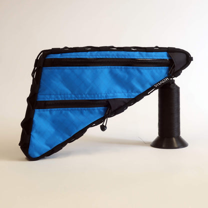 Double zip lace up frame bag EPX200 Blue